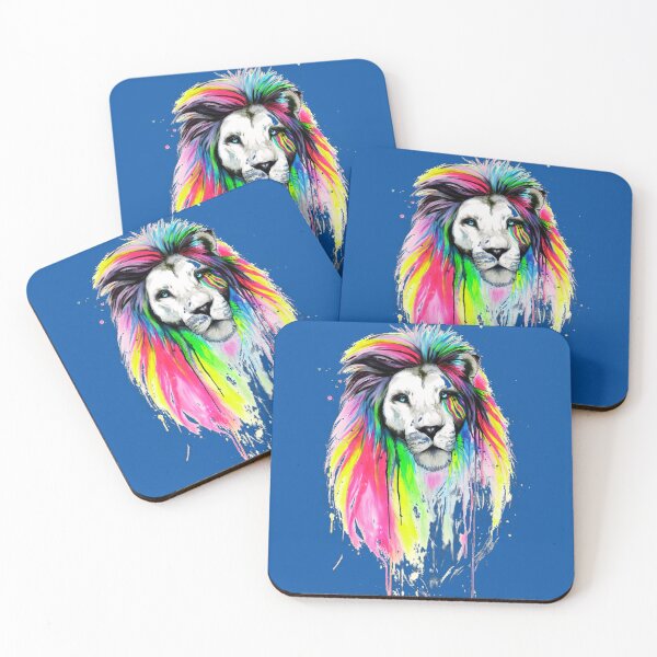 Item preview, Colorful lion head designed and sold by zeljana0504.