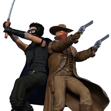 Artwork thumbnail, Bullets and Blades Kojin and Fire by Griffin Avid