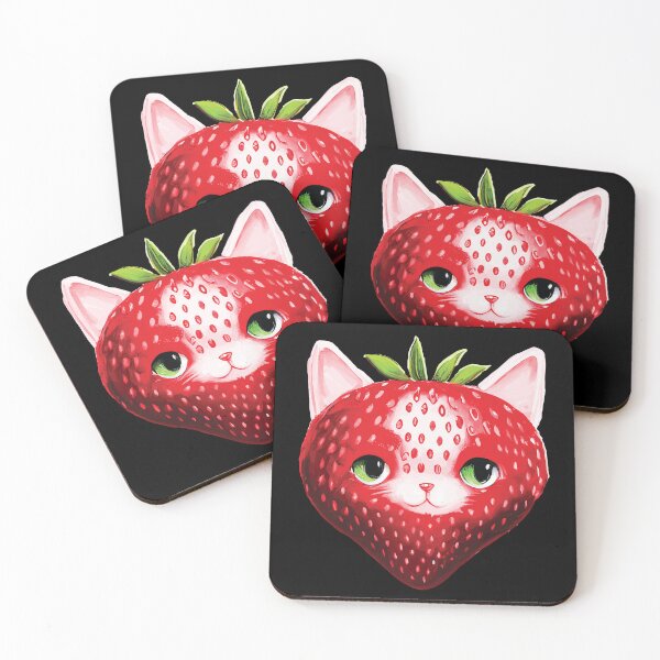 Item preview, Strawberry Cat designed and sold by MythLegendLore.