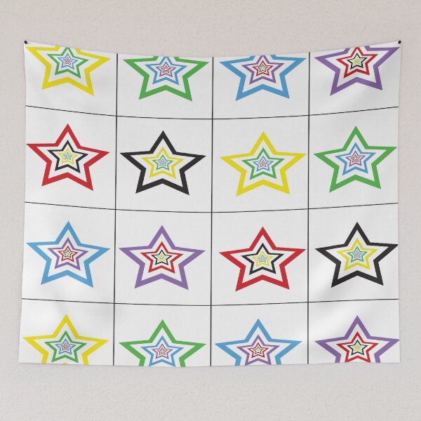 Item preview, Colorful Star Mulit Color Pattern designed and sold by ValeriesGallery.