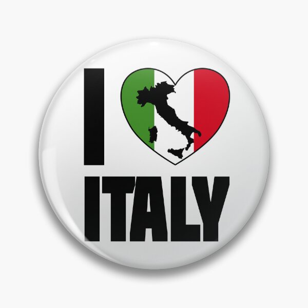 Item preview, Italy Silhouette in Italian Heart - I Love Italy in Heart designed and sold by molamode.