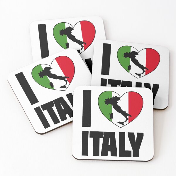 Item preview, Italy Silhouette in Italian Heart - I Love Italy in Heart designed and sold by molamode.