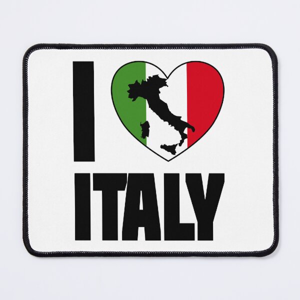 Item preview, Italy Silhouette in Italian Heart - I Love Italy in Heart designed and sold by molamode.