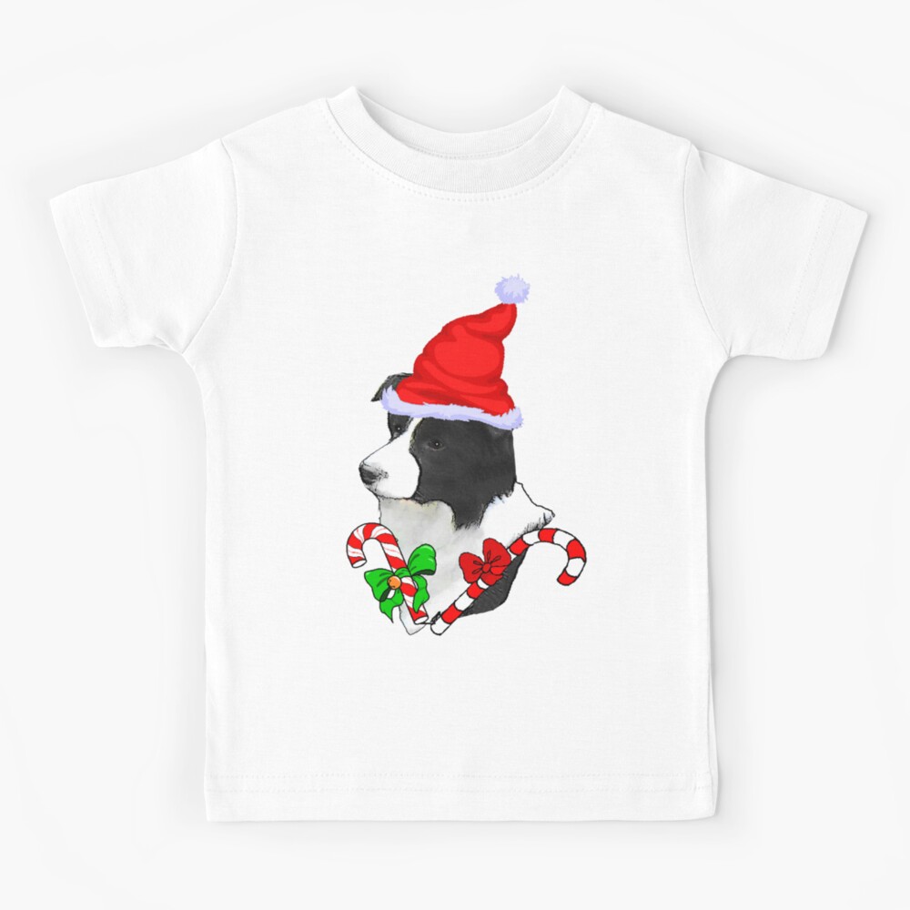 border collie christmas t shirt