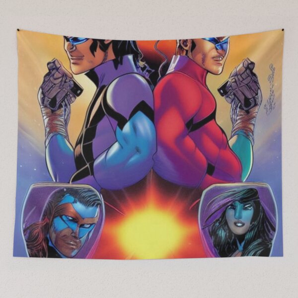 Item preview, Nightwing and starfire 1 designed and sold by Tribaltreasures.