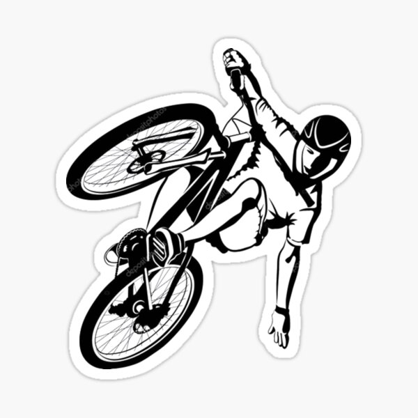 downhill bike stickers