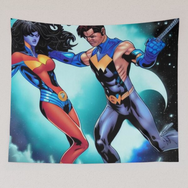 Item preview,  Nightwing and starfire 2 designed and sold by Tribaltreasures.