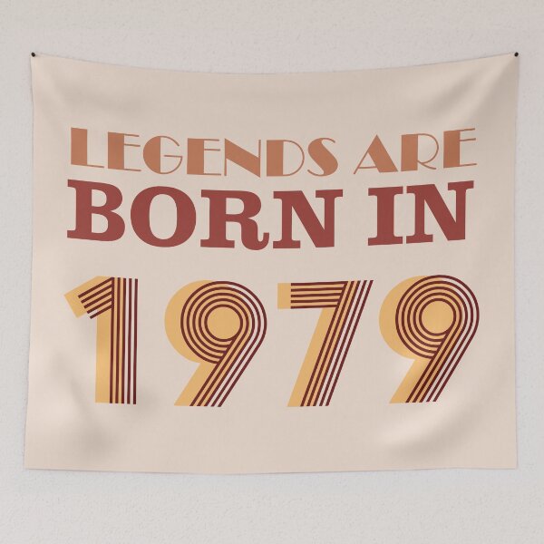 Item preview, Legends Are Born In 1979 Birthyear Typography designed and sold by bolimj.