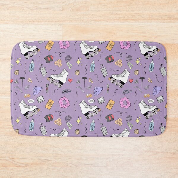 Item preview, Inline Figure Skating Cartoon Pattern - Lilac designed and sold by IcyScribbles.