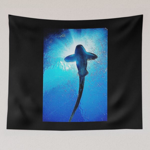 Item preview, Shark From Bottom Blue Sharpness designed and sold by Namsus-Printing.