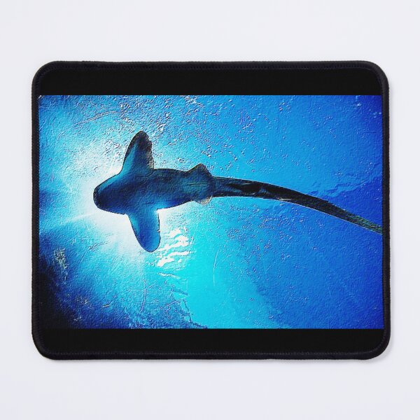 Item preview, Shark From Bottom Blue Sharpness designed and sold by Namsus-Printing.