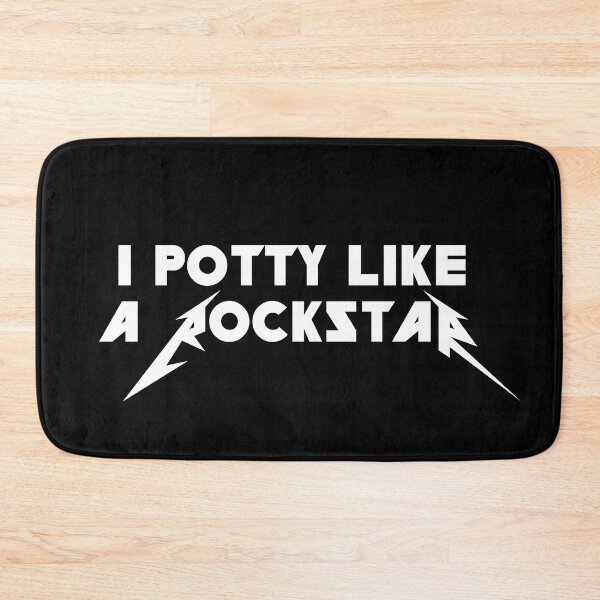 Item preview, Potty Like A Rockstar - Funny Potty, Toilet Humor, Dog Lover, Cat Lover designed and sold by 918INK.