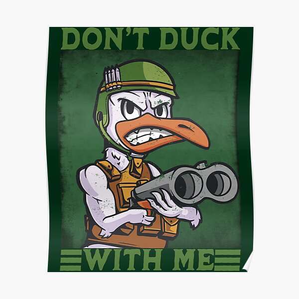 Duck With Gun Posters for Sale | Redbubble Duck With Gun Posters for Sale | Redbubble