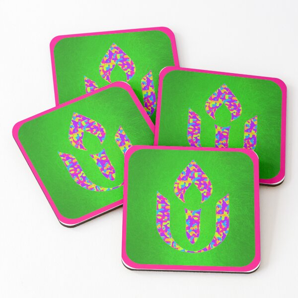 Item preview, Pink and green confetti texture chalice Unitarian Universalism  designed and sold by KCAbdelnour.