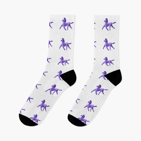 Item preview, Purple Wonky Horse painterly designed and sold by BeccaDoodles.