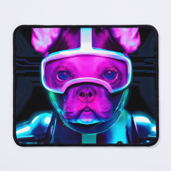Item preview, Neon cyberpunk french bulldog designed and sold by Blazedm.