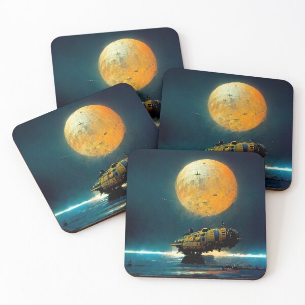 Item preview, Smuggler spaceship landing on an aquatic moon designed and sold by zoro92.