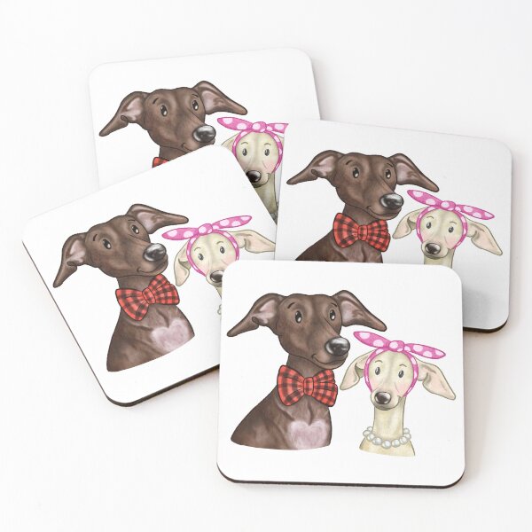 Item preview, Italian Greyhound / Whippet Cute Dog Illustration Lucas and Perla  designed and sold by LucasandPerla.