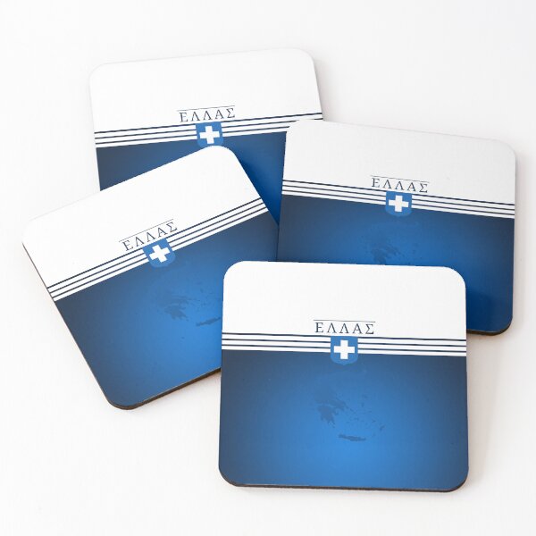 Item preview, Ellas White Dark Blue Stripe Map designed and sold by Yiorgos Designs.