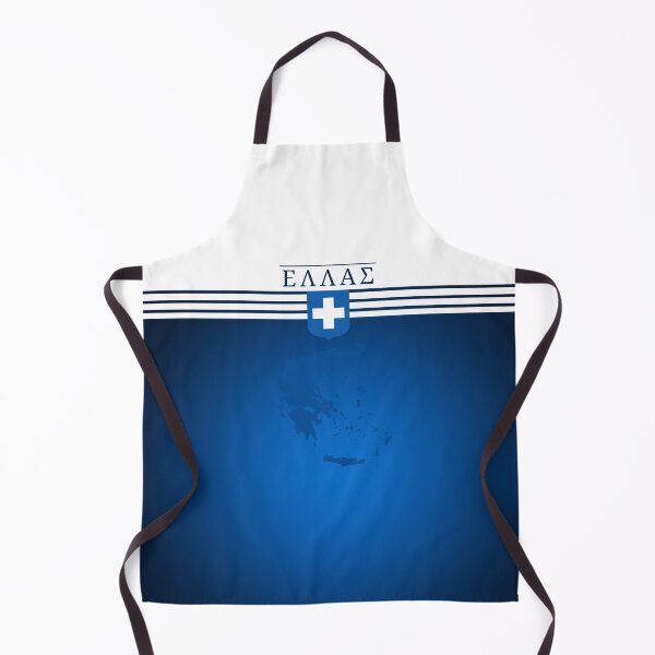 Item preview, Ellas White Dark Blue Stripe Map designed and sold by Yiorgos Designs.