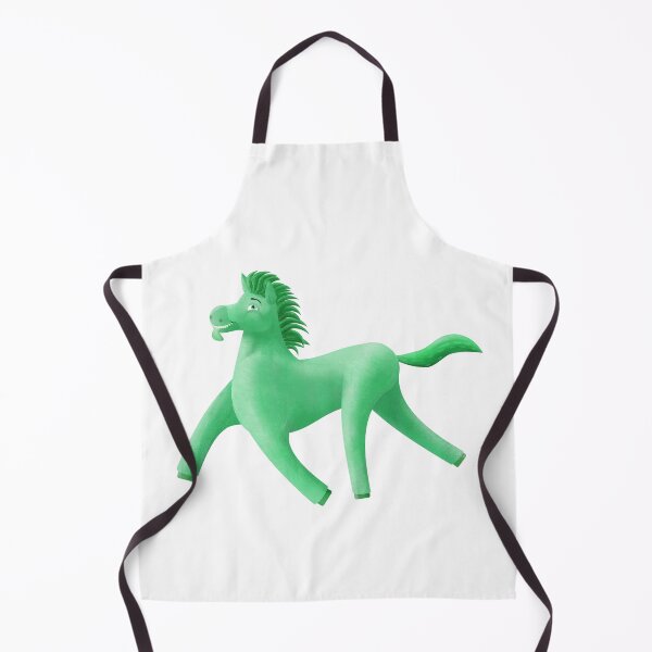 Item preview, Green Wonky Horse painterly designed and sold by BeccaDoodles.