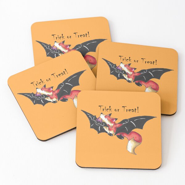 Item preview, Flying Fox Trick or Treater (With Text) designed and sold by KOKeefeArt.