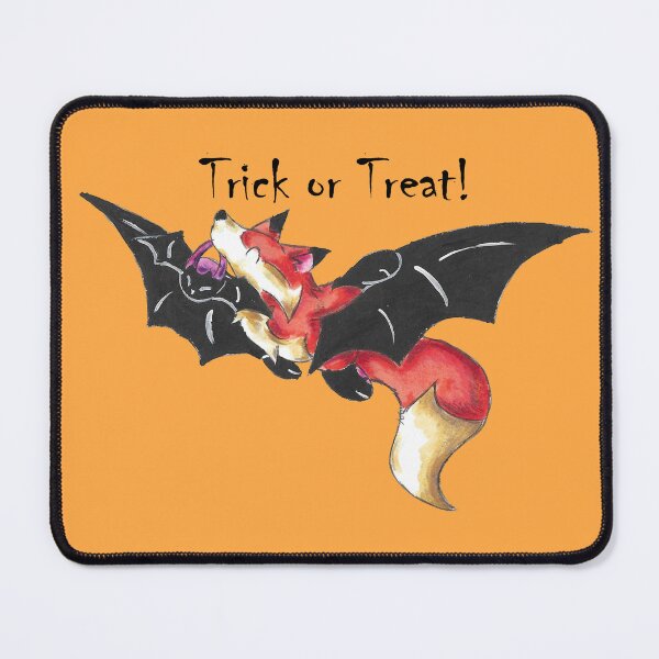 Item preview, Flying Fox Trick or Treater (With Text) designed and sold by KOKeefeArt.