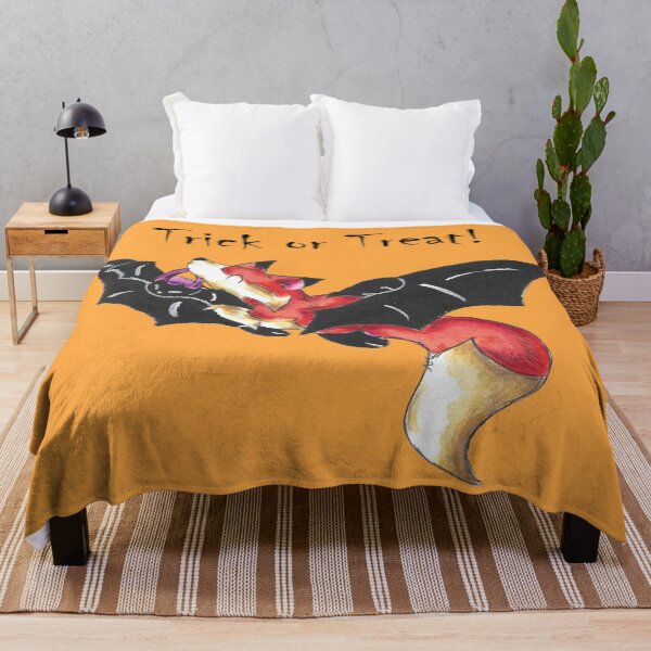 Item preview, Flying Fox Trick or Treater (With Text) designed and sold by KOKeefeArt.