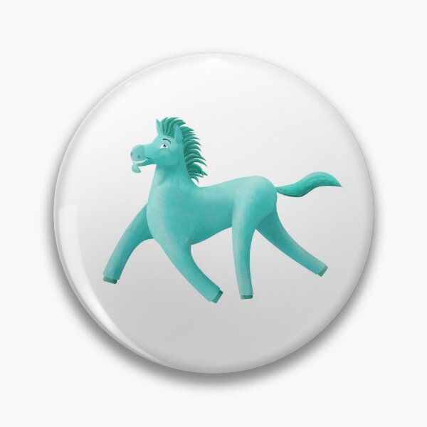 Item preview, Teal Wonky Horse painterly designed and sold by BeccaDoodles.
