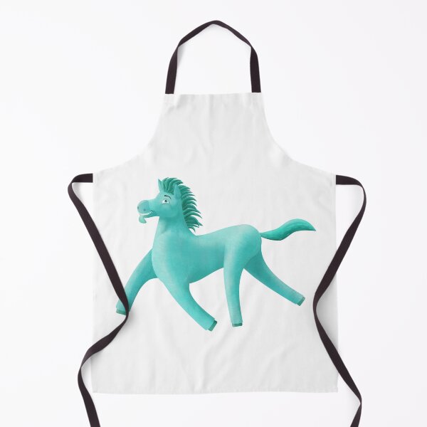 Item preview, Teal Wonky Horse painterly designed and sold by BeccaDoodles.