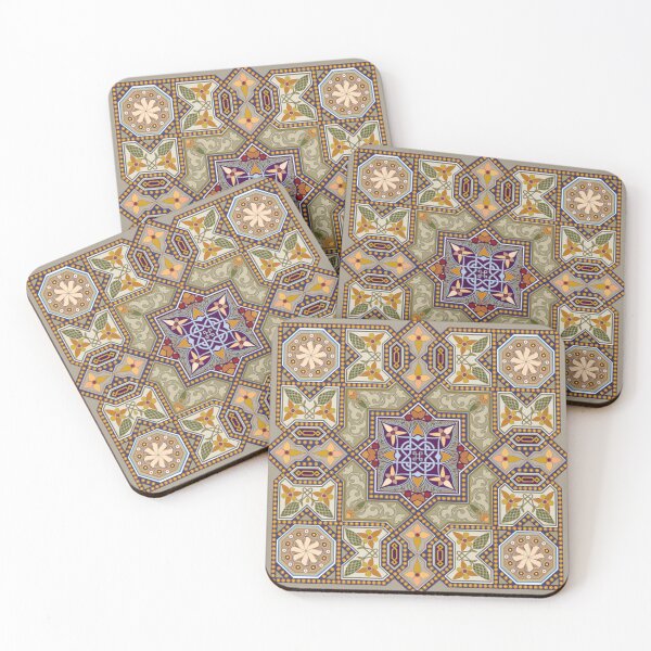 Item preview, Assorted color floral, Cross Stitch Patterns Ornament Islamic geometric patterns Cross Stitch Samplers Pattern, textile, symmetry designed and sold by AnadAA.