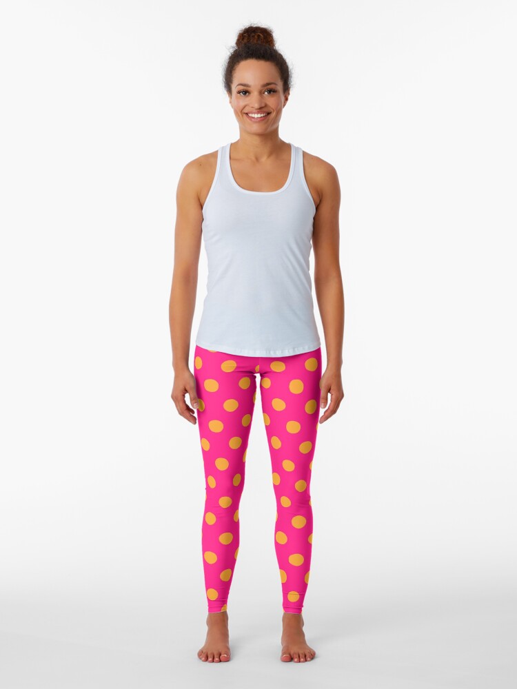 Women's Pink Polka Dots Leggings