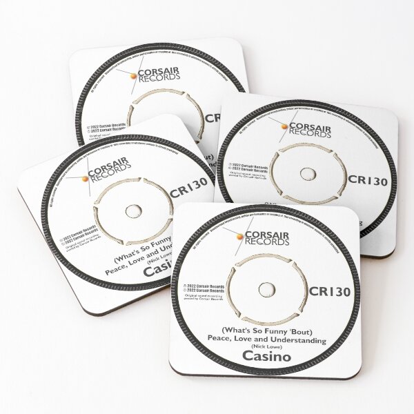 Item preview, Casino - Peace, Love and Understanding Single Record Label designed and sold by AdventuresNoise.