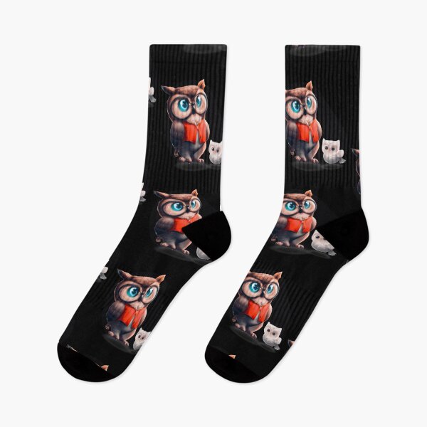 Artikelvorschau, Eine Katze und eine Eule Ai 1 entworfen und verkauft von TajfunX.