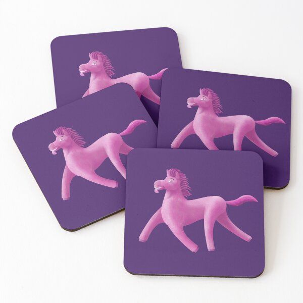 Item preview, Pink Wonky Horse painterly designed and sold by BeccaDoodles.