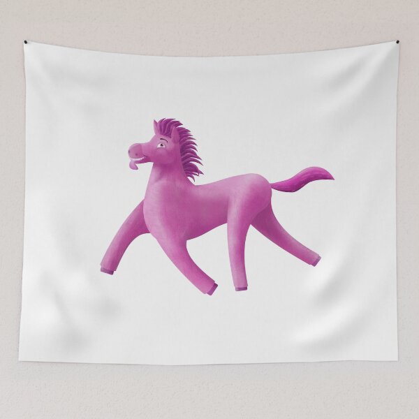 Item preview, Pink Wonky Horse painterly designed and sold by BeccaDoodles.