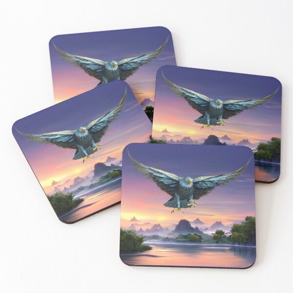 Item preview, Flying blue eagle | Abstract Wild Life designed and sold by LenaKiagia.
