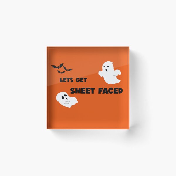 Item preview, Lets Get Sheet Faced - Halloween - Funny Design designed and sold by LMcDs.
