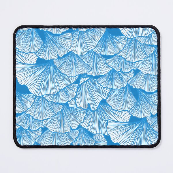 Item preview, Ginkgo Leaf Ruffles - Bright Sky Blue designed and sold by bryonyhall.