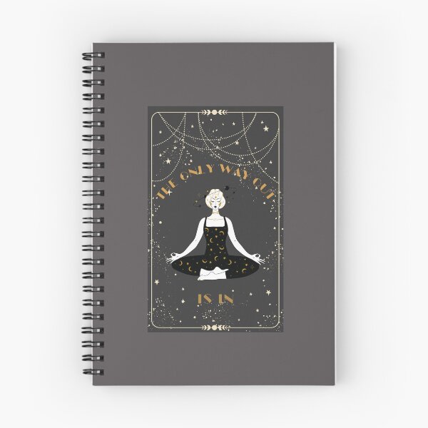 Item preview, Vintage Tarot Card Inner Power Girl, The Only Way Out is in Sticker designed and sold by MagicWolfStar.