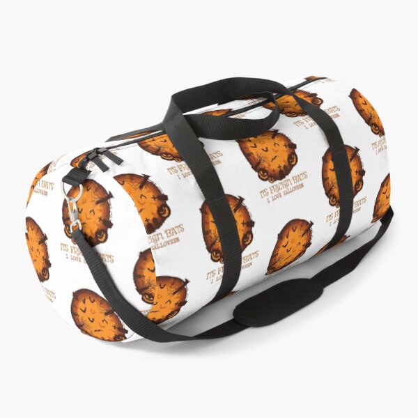 Item preview, Its Frickin Bats- I Love Halloween - Pumpkins Graveyard On Orange Background designed and sold by ImagesDesigns.