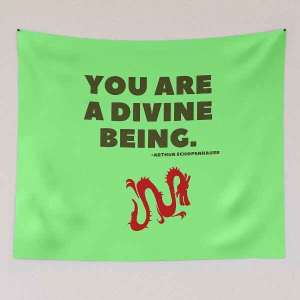 Item preview, 'You are a divine being'- Arthur Schopenhauer designed and sold by Rechtop.