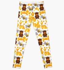 honeycomb and bee bee bee Leggings