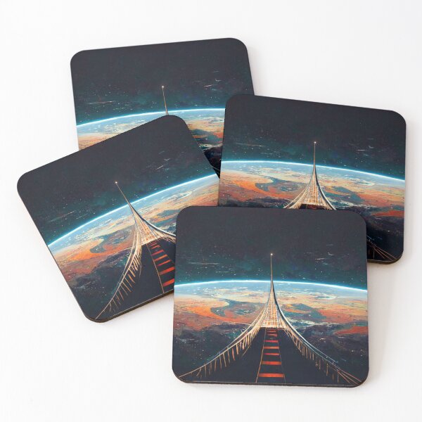 Item preview, There is a bridge connecting Earth to space designed and sold by zoro92.