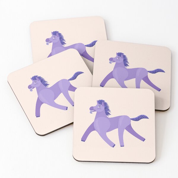 Item preview, Purple Wonky Horse clean simplified designed and sold by BeccaDoodles.