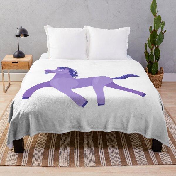 Item preview, Purple Wonky Horse clean simplified designed and sold by BeccaDoodles.