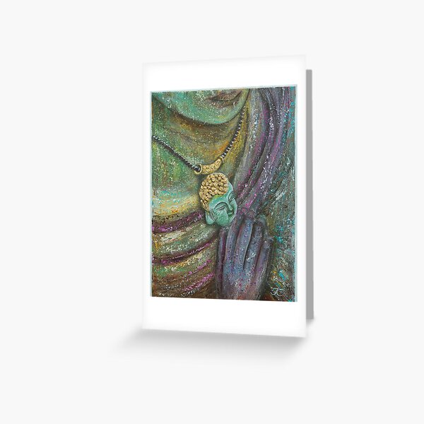 Item preview, Buddha - acrylic painting designed and sold by Julia Chruschew.