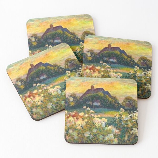 Item preview, Robert Pinchon-Field Flowers Painting designed and sold by HappyLife4U.