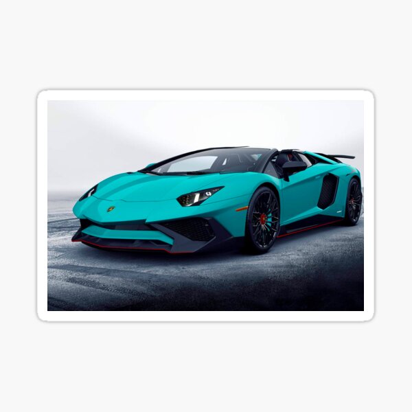 Lamborghini Aventador Svj Sticker For Sale By Simocars Redbubble