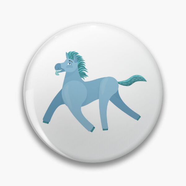 Item preview, Teal Wonky Horse clean simplified designed and sold by BeccaDoodles.